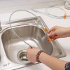 Hot 60cm Kitchen Sewer Dredging Device Tools Spring Pipe Sink Cleaning Hook