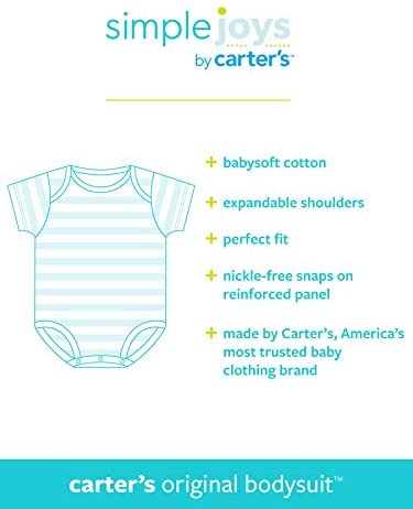 Simple Joys by Carter's Baby Girls' 5-Pack Long-Sleeve Bodysuit