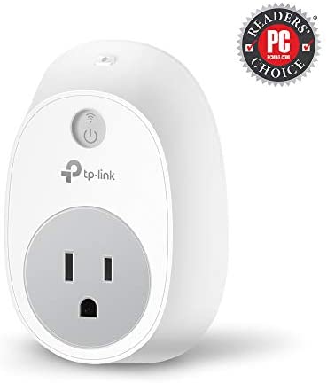 Kasa Smart Plug by TP-Link, Smart Home WiFi Outlet works with Alexa, Echo, Google Home & IFTTT, No Hub Required, Remote Control, 15 Amp, UL Certified, 1-Pack (HS100)