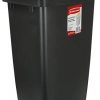 Rubbermaid Swing-Top Lid Recycling Bin for Home, Kitchen, and Bathroom, 12.5 Gallon, Gray
