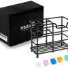 HBlife Toothbrush Holder, Small Stainless Steel Toothpaste Holder Bathroom Accessories Organizer, Black