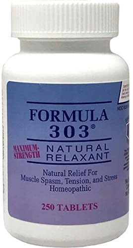 Dee CEE Labs Formula 303 Maximum Strength Natural Relaxant Tablets, 250 Tablets