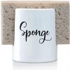 Sponge Holder-Sponge Holder for Kitchen Sink-Sponge Holder for Sink-Modern Farmhouse White Sponge Holder Ceramic for Sink Sponge-Kitchen Sponge Holder-Sink Sponge Holder Caddy by Home Acre Designs