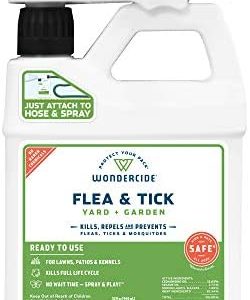 Wondercide Natural Ready to Use Yard Flea, Tick and Mosquito Spray – Mosquito and Insect Killer, Treatment, and Repellent – Safe for Pets, Plants, Kids