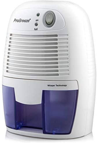 Pro Breeze Electric Mini Dehumidifier, 1200 Cubic Feet (150 sq ft), Compact and Portable for High Humidity in Home, Kitchen, Bedroom, Bathroom, Basement, Caravan, Office, RV, Garage with Auto Shut Off