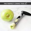Premium Apple Corer - Easy to Use and Durable Apple Corer Remover for Pears, Bell Peppers, Fuji, Honeycrisp, Gala and Pink Lady Apples - Stainless Steel Best Kitchen Gadgets Cupcake Corer, by Zulay