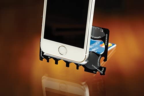 Wallet Ninja- 18 in 1 Credit Card Sized Multitool (#1 Best Selling in the World) (Black)