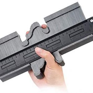 EtekStorm Contour Gauge with Lock Profile Gauge 10 Inch(25cm) Plastic Woodworking Shape Tracing Template Measuring Tool Precisely Copy Irregular Shapes Profile Copy Gauge Tool (10IN With Lock)