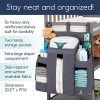 hiccapop Nursery Organizer and Baby Diaper Caddy | Hanging Diaper Organization Storage for Baby Essentials | Hang on Crib, Changing Table or Wall