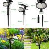 LITOM 30 LEDs Outdoor Solar Landscape Spotlights PRO IP67 Waterproof Wireless Solar Powered Landscaping Wall Light for Yard Garden Driveway Porch Walkway Pool Patio Cold & Warm White Adjustable 2 Pack