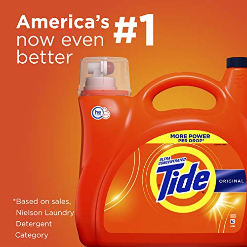 Tide Tide HE Turbo Clean Liquid Laundry Detergent, Original, 96 Loads