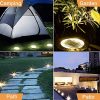 Dekugaa Solar Ground Lights, Disk Lights Waterproof in-Upgraded Outdoor Garden Waterproof Bright in-Ground Lights for Lawn Pathway Yard Driveway, with 8 LED (Warm White)