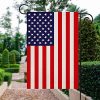 Shmbada Burlap American 4th of July Garden Flag, United States Stars and Stripes Patriotic US Garden Flag, Double Sided, Perfect Decor for Outdoor Yard Porch Patio Farmhouse Lawn, 12 x 18 Inch