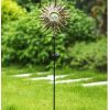 TAKE ME Sun Solar Lights Garden Outdoor,Waterproof Metal Decorative Stakes for Walkway,Yard,Lawn,Patio