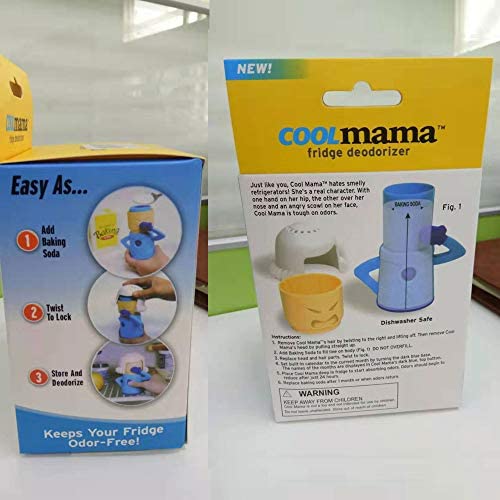 Chilly Mama Baking Soda Fridge and Freezer Odor Absorber & Freshener, Cool Mama Refrigerator Deodorizer Freezer Odor Eliminator Fridge Deodorizing Cleaner Household Kitchen Gadget Tools