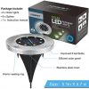 Aogist Solar Ground Lights,8 LED Garden Lights Waterproof Patio Outdoor Light with Light Sensor for Lawn,Pathway,Yard,Driveway,Step and Walkway (8 Pack White)