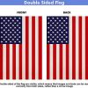 Shmbada Burlap American 4th of July Garden Flag, United States Stars and Stripes Patriotic US Garden Flag, Double Sided, Perfect Decor for Outdoor Yard Porch Patio Farmhouse Lawn, 12 x 18 Inch