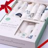 Nightingale Muslin Bamboo Baby Washcloths - Soft Organic Baby Wash Cloths Perfect for Newborn Sensitive Skin - Absorbent Baby Wipes, Burp Cloths or Face Towels - Baby Shower Gift 6 Pack - 12x12 in