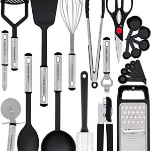 Home Hero Kitchen Utensil Set - 23 Nylon Cooking Utensils - Kitchen Utensils with Spatula - Kitchen Gadgets Cookware Set - Best Kitchen Tool Set