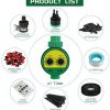 KINGSO Drip Irrigation Kit with Timer 82ft/25M Irrigation System with Timer and 20 Adjustable Dripper Automatic Plant Garden Hose Watering System for Garden Greenhouse, Flower Bed, Patio, Lawn