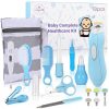 Baby Healthcare and Grooming Kit, 18 in 1 Baby Electric Nail Trimmer Set, Lupantte Nursery Care Kit, Baby Thermometer, Medicine Dispenser, Baby Comb, Brush, Nail Clippers, etc. Baby Shower Gifts.