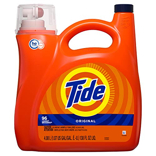 Tide Tide HE Turbo Clean Liquid Laundry Detergent, Original, 96 Loads