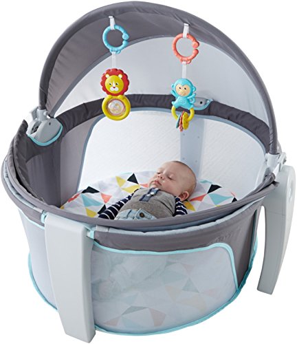Fisher-Price On-the-Go Baby Dome, Grey/Blue/Yellow/White