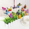 Butterfly Stakes, 50pcs 11.5inch Garden Butterfly Ornaments, Waterproof Butterfly Decorations for Indoor/Outdoor Yard, Patio Plant Pot, Flower Bed, Christmas Decoration