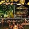 Solar Lights Garden, 50LED 7M/24Ft Solar String Lights Outdoor Waterproof 8 Modes Indoor/Outdoor Fairy Lights Globe for Garden, Patio, Yard, Home, Party, Wedding, Festival Decoration (Warm White)