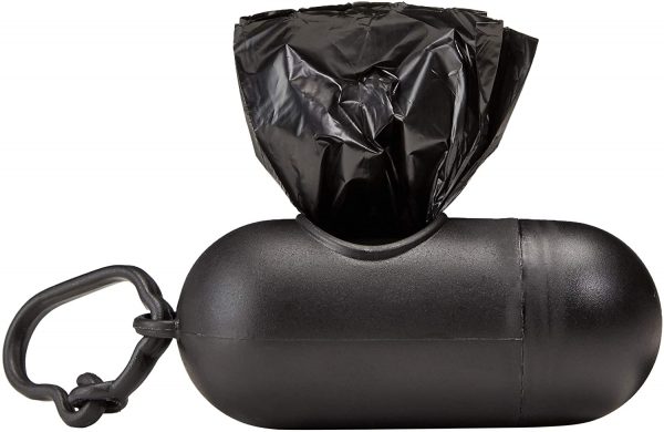 AmazonBasics Unscented Dog Poop Bags with Dispenser and Leash Clip, Standard and EPI Additive