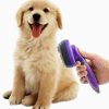 Hertzko Self Cleaning Slicker Brush – Gently Removes Loose Undercoat, Mats and Tangled Hair – Your Dog or Cat Will Love Being Brushed with The Grooming Brush