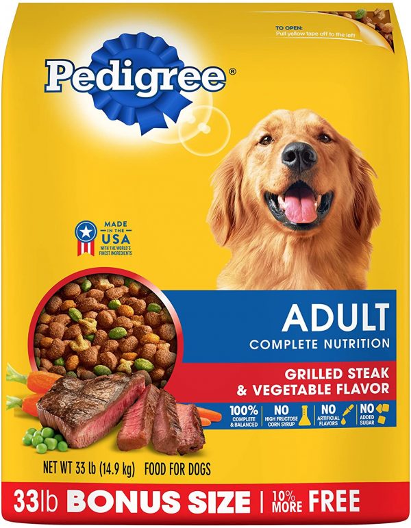 Pedigree Adult Dry Dog Food, Chicken & Steak