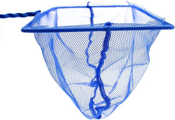 Penn Plax Aquarium Fish Net – Aqua Blue Quick Catch Mesh Wire Net Safe for All Fish – 4 Inches
