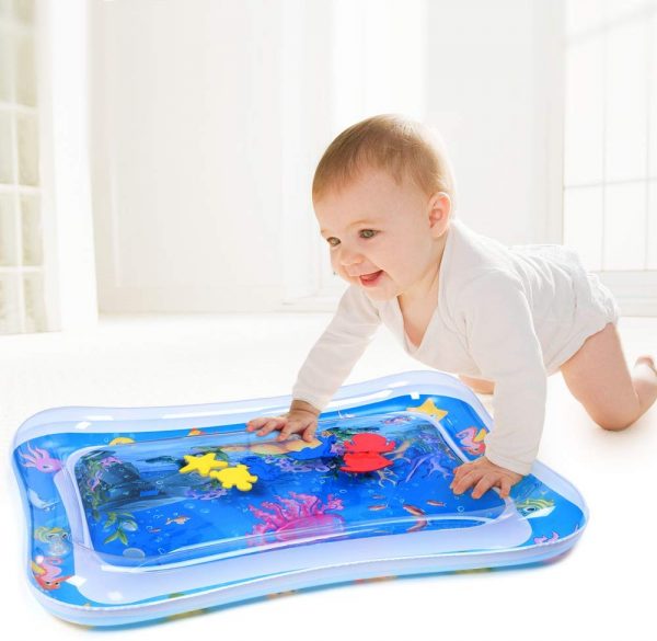 MAGIFIRE Tummy Time Baby Water Mat Infant Toy Inflatable Play Mat for 3 6 9 Months Newborn Boy Girl